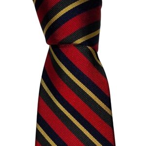 Vintage Robert Talbott Silk Necktie Men's Multicolor Striped Designer Tie EUC